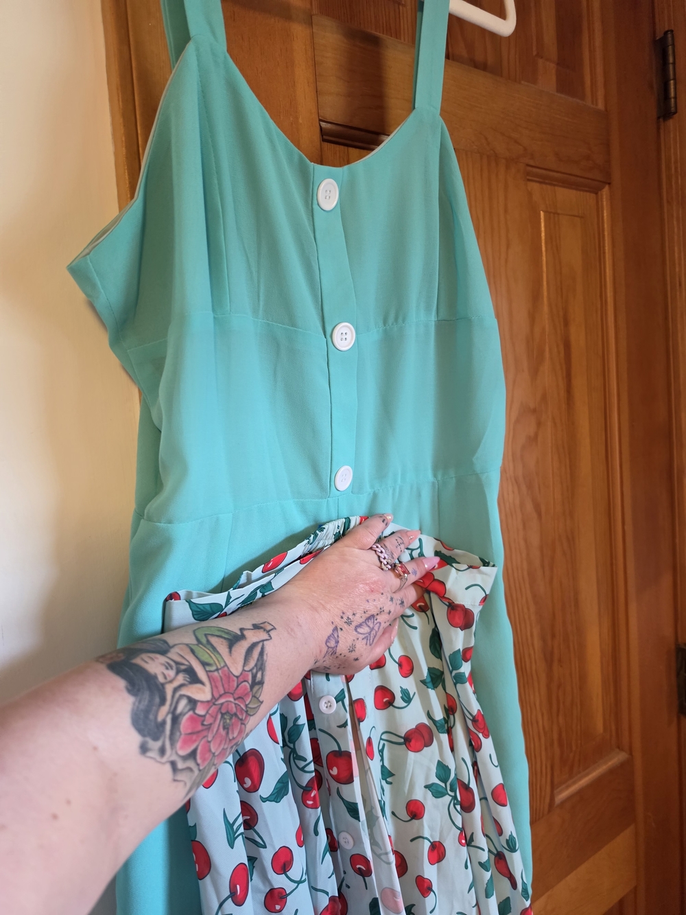 Retro Stage Romper With Detachable Skirt - Picture 2 of 16